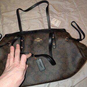 COACH Brown Leather Satchel - Large